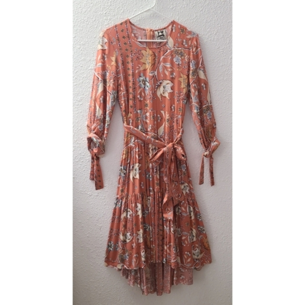 Jaase floral high low tiered flowy dress